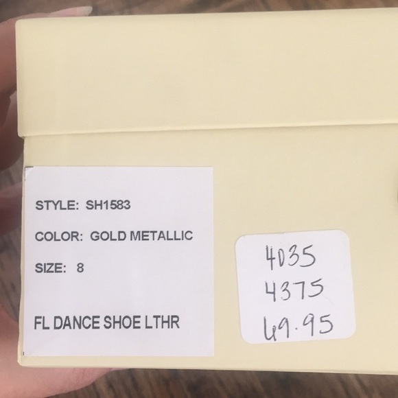 Anthropologie Candela Flat Leather Metallic Shoe - Picture 6 of 8